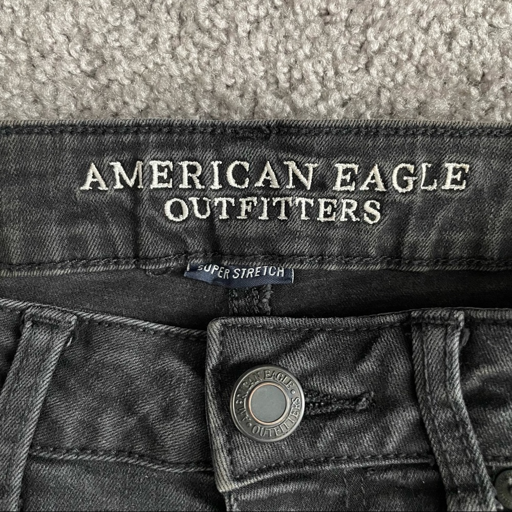 American Eagle Outfitters Super Stretch Super Low Shortie Jean Shorts- 4 - Picture 2 of 3
